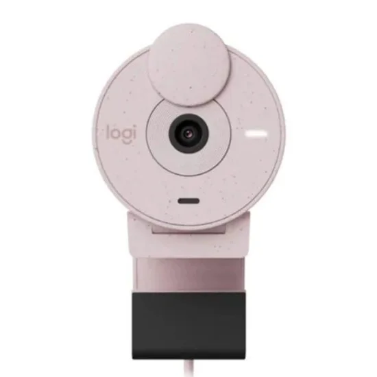 Logitech Brio 300 1080P Usb-C Webcam With Privacy Shutter - Rose